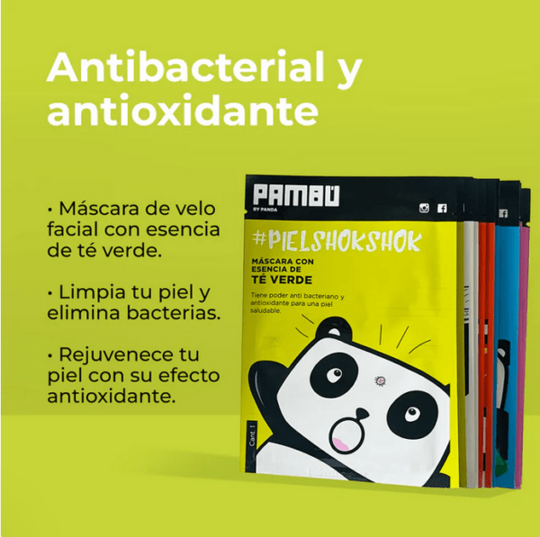 Mascarilla Pambú esencia de Té Verde