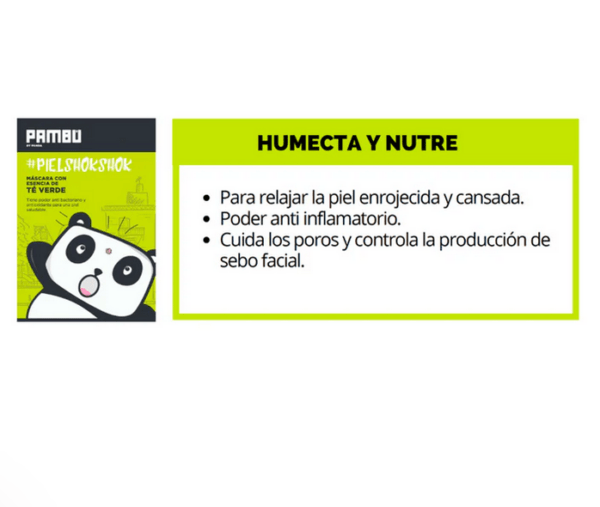 Mascarilla Pambú esencia de Té Verde