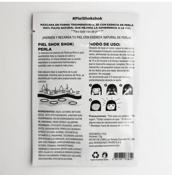 Mascarilla Pambú esencia de Perla