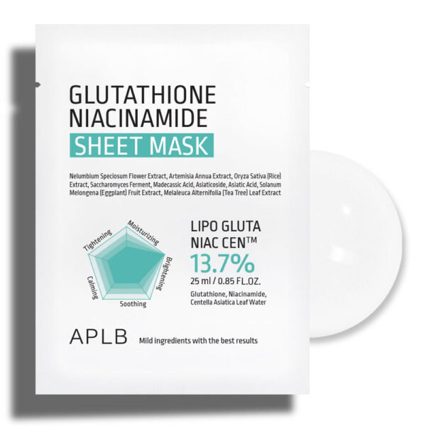Mascarilla Iluminadora Coreana con Glutatión y Niacinamida APLB